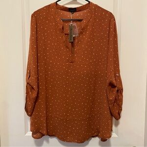 Zenobia Terracotta Women's Blouse